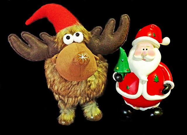 Free download Santa Reindeer Christmas -  free photo or picture to be edited with GIMP online image editor