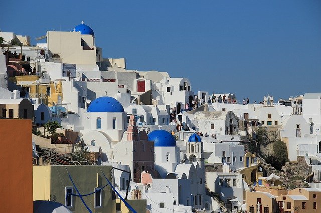 Free download Santorini Greece Windmill -  free photo or picture to be edited with GIMP online image editor