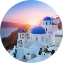 Santorini Wallpaper  screen for extension Chrome web store in OffiDocs Chromium