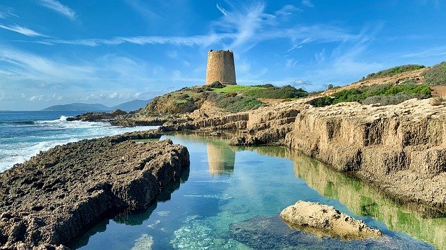 Free download Sardinia Tower Italy -  free photo or picture to be edited with GIMP online image editor