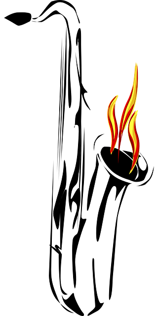 Free download Saxophone Flame Reflection - Free vector graphic on Pixabay free illustration to be edited with GIMP free online image editor