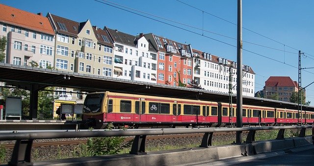 Free download S Bahn Berlin Railway Station -  free photo or picture to be edited with GIMP online image editor