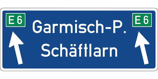 Free download Schäftlarn Autobahn Road Sign - Free vector graphic on Pixabay free illustration to be edited with GIMP free online image editor