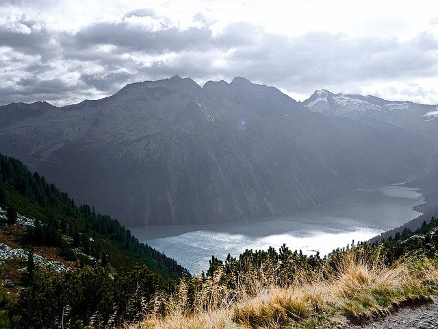 Free download Schlegeis Reservoir Zillertal -  free photo or picture to be edited with GIMP online image editor