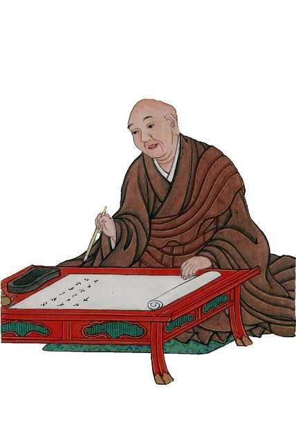 Free download Scholar Monk Japanese -  free illustration to be edited with GIMP free online image editor