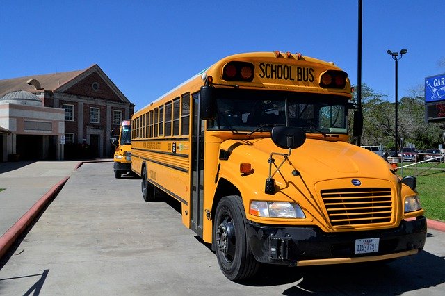 Free download School Bus Pre-School Kindergarten -  free photo or picture to be edited with GIMP online image editor