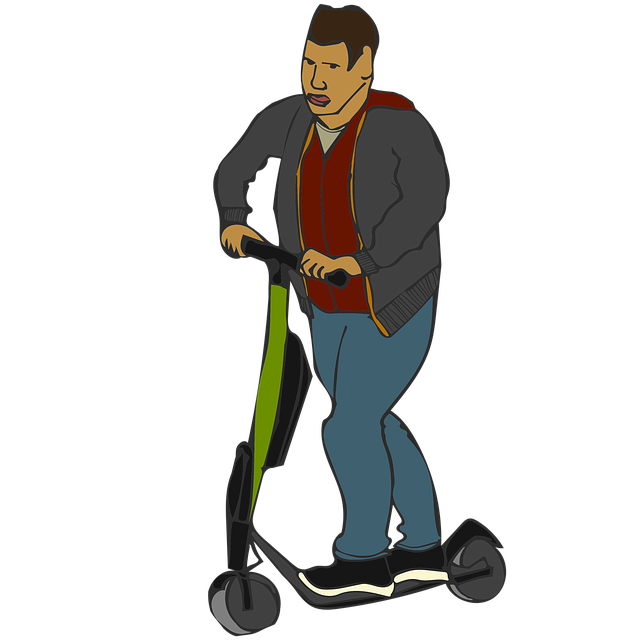 Free download Scooter Ride Man -  free illustration to be edited with GIMP free online image editor