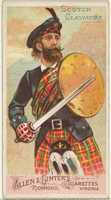 Free download Scotch Claymore, from the Arms of All Nations series (N3) for Allen & Ginter Cigarettes Brands free photo or picture to be edited with GIMP online image editor