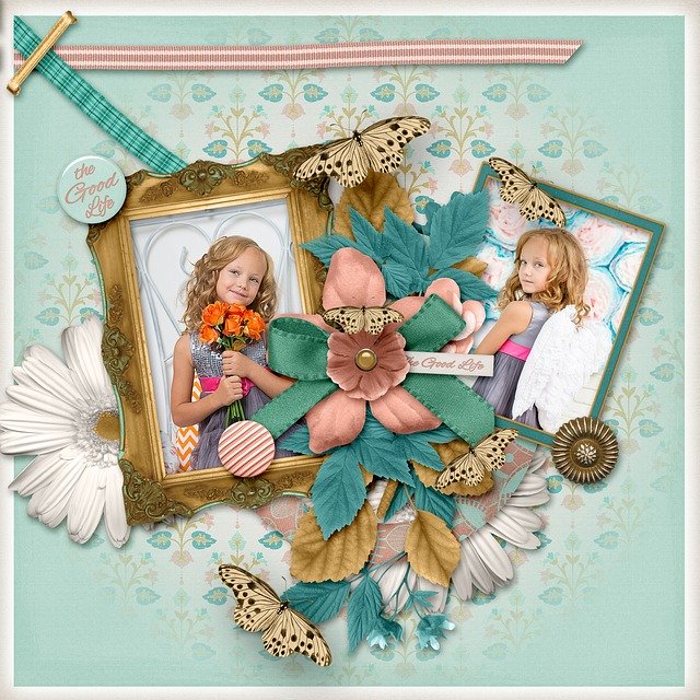 Free download Scrapbooking Collage Girly -  free illustration to be edited with GIMP free online image editor