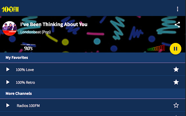100FM Radios Digital Music, That’s All  from Chrome web store to be run with OffiDocs Chromium online