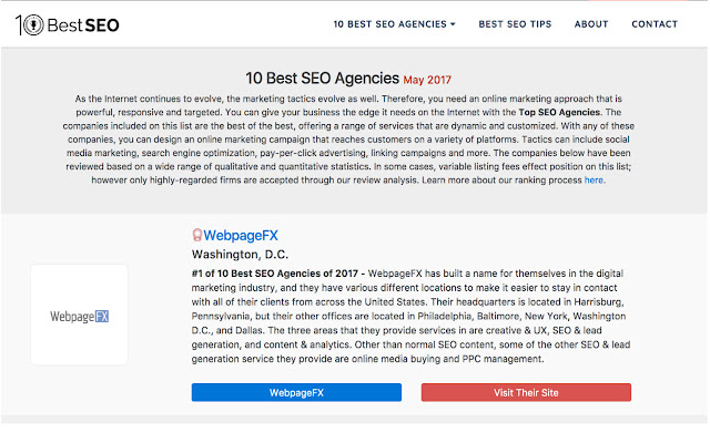 10 Best SEO Top Agency Tracker  from Chrome web store to be run with OffiDocs Chromium online