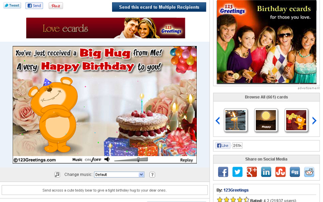 123Greetings eCards  from Chrome web store to be run with OffiDocs Chromium online