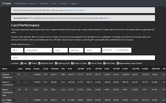 17Lands Extensions  from Chrome web store to be run with OffiDocs Chromium online