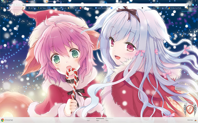 2014 Christmas Anime theme 8/13 1600X900  from Chrome web store to be run with OffiDocs Chromium online