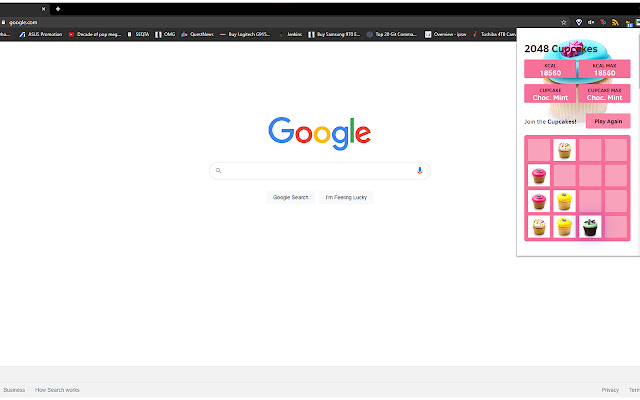 2048 Cupcake  from Chrome web store to be run with OffiDocs Chromium online
