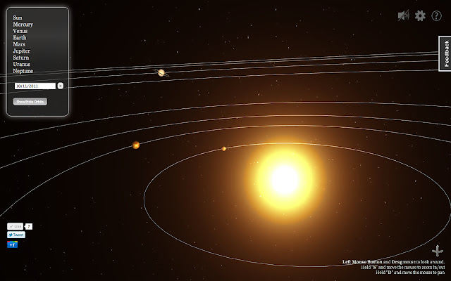 3D Solar System Web  from Chrome web store to be run with OffiDocs Chromium online