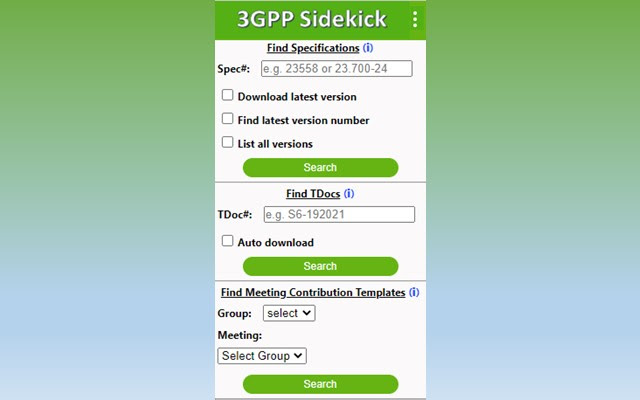 3GPP Sidekick  from Chrome web store to be run with OffiDocs Chromium online