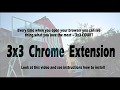 3x3 Chrome Extension  from Chrome web store to be run with OffiDocs Chromium online