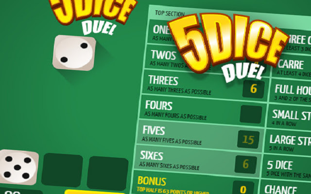 5Dice Duel  from Chrome web store to be run with OffiDocs Chromium online