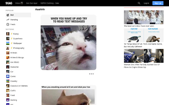 9gag pics  from Chrome web store to be run with OffiDocs Chromium online