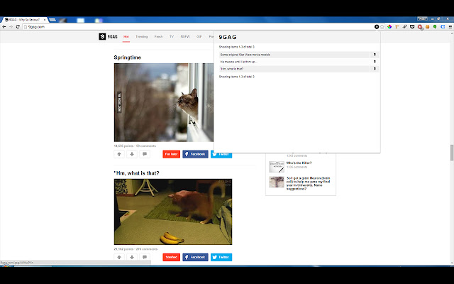 9gag save gag for later  from Chrome web store to be run with OffiDocs Chromium online