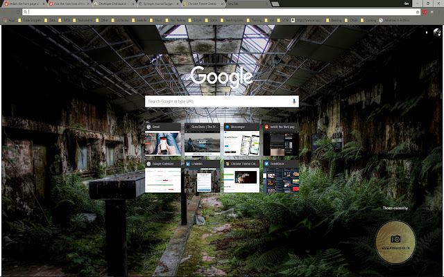 Abandoned Theme  from Chrome web store to be run with OffiDocs Chromium online