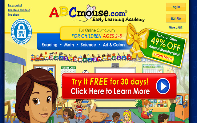 ABCmouse.com  from Chrome web store to be run with OffiDocs Chromium online