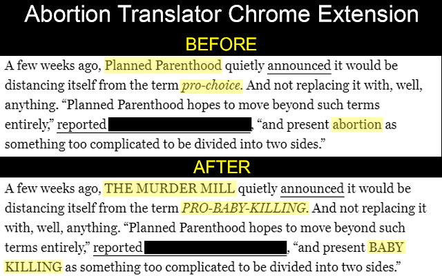 Abortion Translator  from Chrome web store to be run with OffiDocs Chromium online