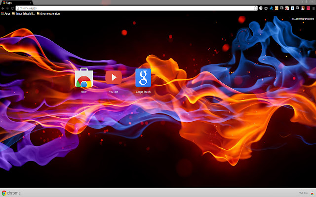 Abstract Flames  from Chrome web store to be run with OffiDocs Chromium online