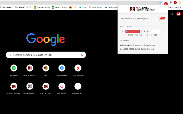 Academia do Importador  from Chrome web store to be run with OffiDocs Chromium online