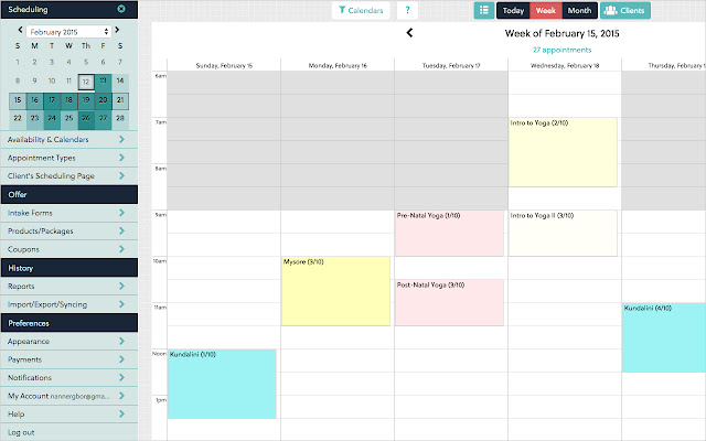 Acuity Scheduling  from Chrome web store to be run with OffiDocs Chromium online