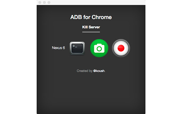 ADB for Chrome  from Chrome web store to be run with OffiDocs Chromium online