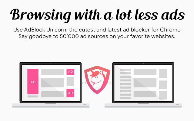 AdBlock Unicorn  from Chrome web store to be run with OffiDocs Chromium online