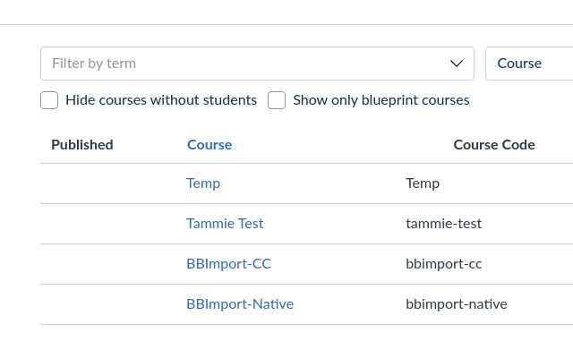 Add coursecode to Canvas course list UI  from Chrome web store to be run with OffiDocs Chromium online