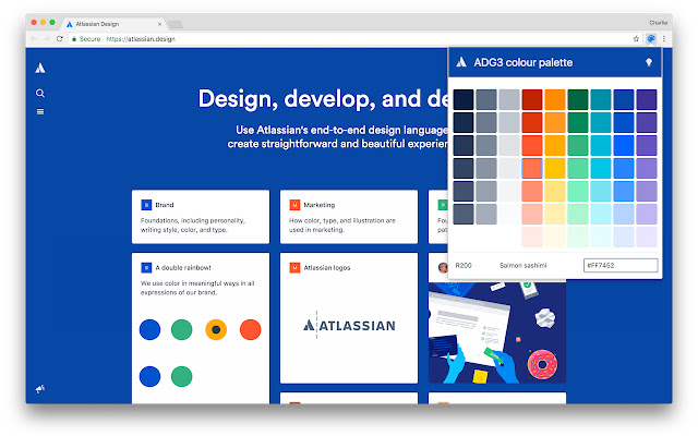 ADG3 Colour Palette  from Chrome web store to be run with OffiDocs Chromium online