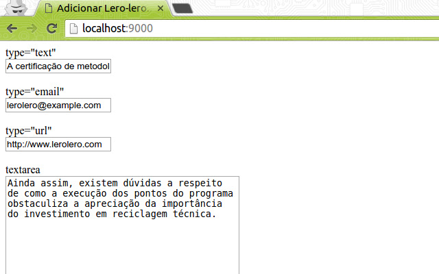 Adicionar Lero lero  from Chrome web store to be run with OffiDocs Chromium online