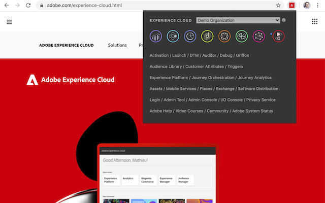 Adobe Experience Cloud Bookmarks  from Chrome web store to be run with OffiDocs Chromium online