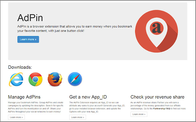 AdPin  from Chrome web store to be run with OffiDocs Chromium online