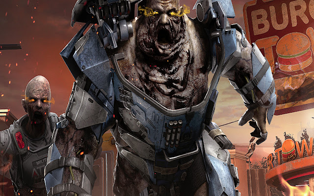 Advanced Warfare Goliath Exo Zombie Theme  from Chrome web store to be run with OffiDocs Chromium online