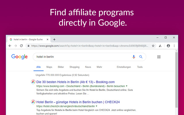 Affilitizer  from Chrome web store to be run with OffiDocs Chromium online