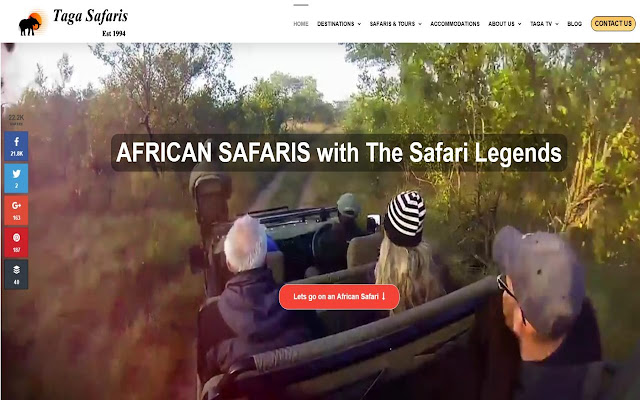 African Safaris  from Chrome web store to be run with OffiDocs Chromium online