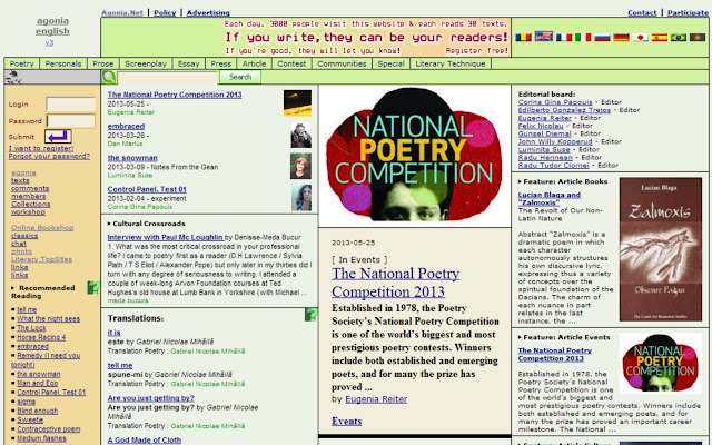 Agonia Poetry  from Chrome web store to be run with OffiDocs Chromium online