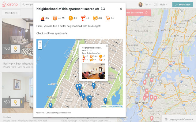 Airbnb Local  from Chrome web store to be run with OffiDocs Chromium online