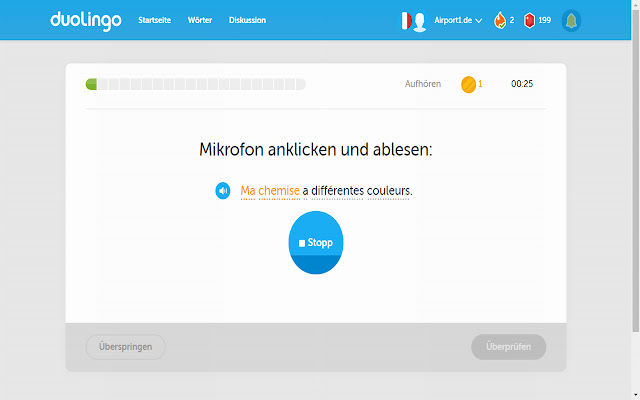 Airport1 Duolingo Improvement  from Chrome web store to be run with OffiDocs Chromium online