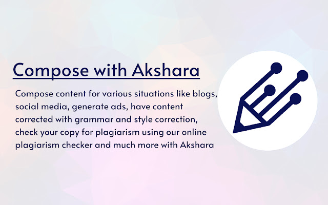 Akshara AI  from Chrome web store to be run with OffiDocs Chromium online