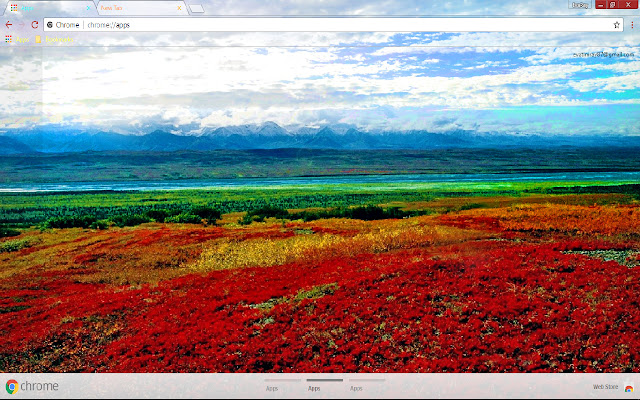 Alaska Colorful Field Horizon Red  from Chrome web store to be run with OffiDocs Chromium online