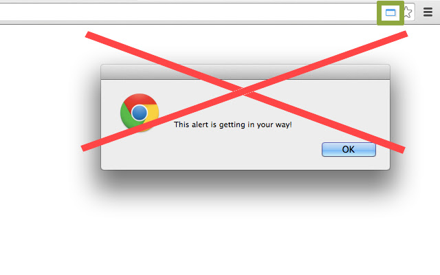 Alert Control  from Chrome web store to be run with OffiDocs Chromium online