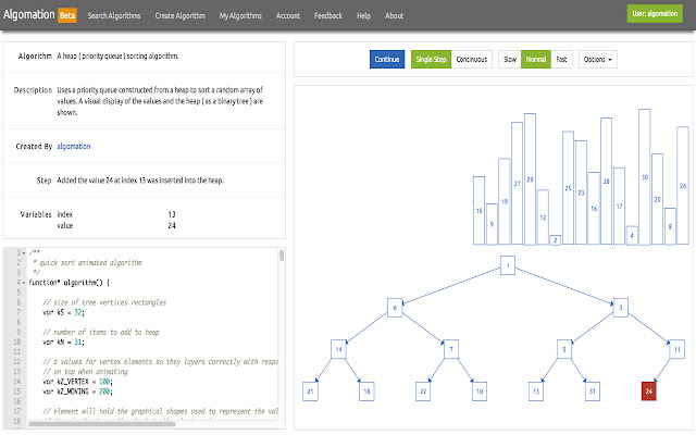 Algomation  from Chrome web store to be run with OffiDocs Chromium online