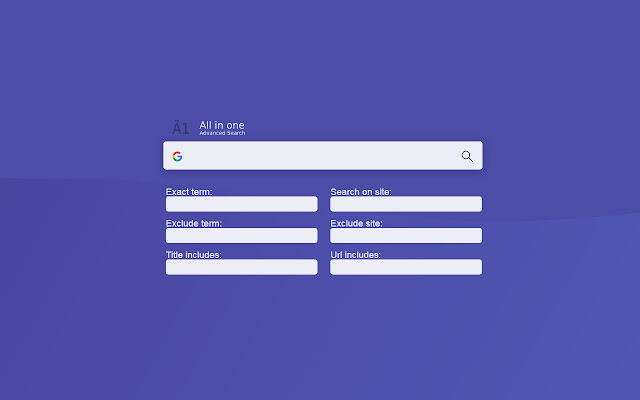 All in One Advanced Search  from Chrome web store to be run with OffiDocs Chromium online