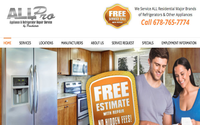 All Pro Appliance  Refrigerator Repair  from Chrome web store to be run with OffiDocs Chromium online